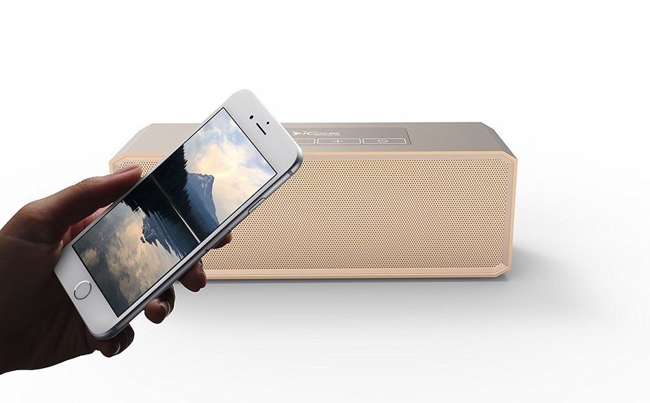 Icoox Wireless Metal Music Speaker - Bluetooth 4.1 Speaker with Built-in Speakerphone and 10 Hour Rechargeable... N5