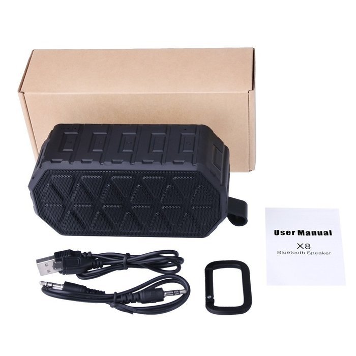 IP66 Portable Speaker Shockproof Waterproof Dustproof Wireless Bluetooth Speaker Sports Outdoor Shower Portable... N7