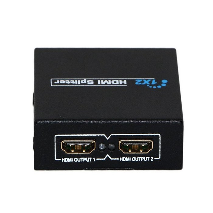 REDGO 1080P HDMI Male to 2 HDMI Female 1 in 2 out Splitter Black Cable Adapter Converter N5