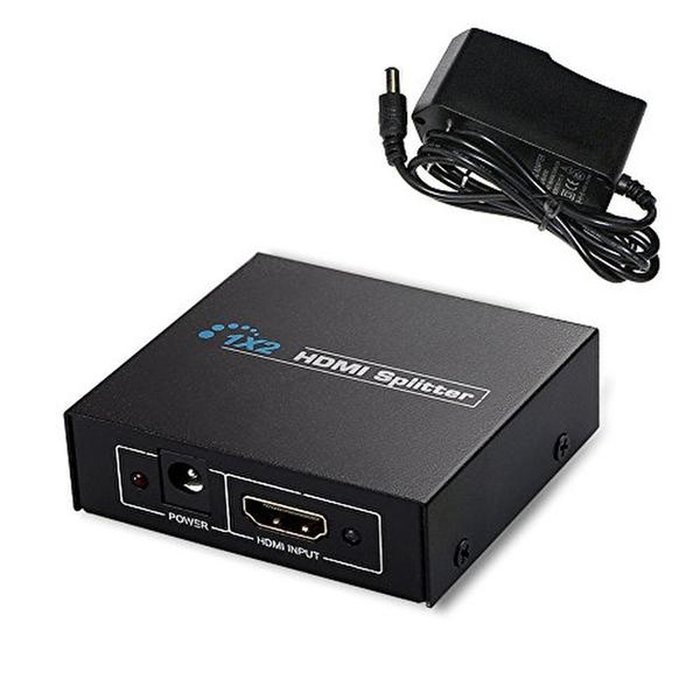 REDGO 1080P HDMI Male to 2 HDMI Female 1 in 2 out Splitter Black Cable Adapter Converter N20