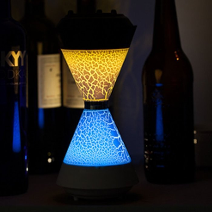 Aolyty Portable Wireless Blutooth Stereo Speaker with Colorful LED Night Light Rechargeable Battery FM Radio AUX... N7