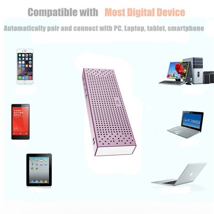 Uchoir Portable Bluetooth Speakers, Rectangular Outdoor Wireless Superior Sound Speakers with 3.5mm Aux-in and... N9