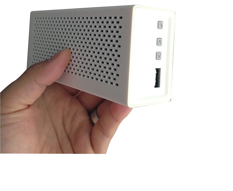 SimplyVibe V5-BT1-White Wireless Bluetooth Speakers with Built in 18 Hour Battery Hands-Free Speakerphone (White) N5