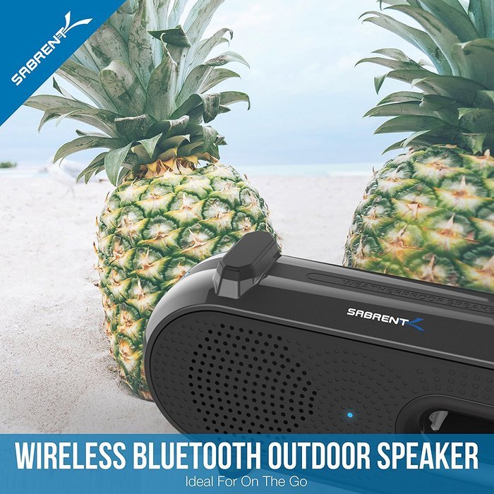 Sabrent Ultra-Portable Weatherproof Wireless Bluetooth Speaker For Outdoor/Indoor 10 hours Rechargeable Battery... N7