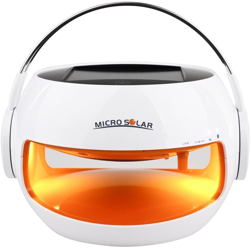 MicroSolar - Portable - Cute Gift - Solar Powered Bluetooth Speaker - Eco Friendly - Waterproof IP44 - 10 hours... N7