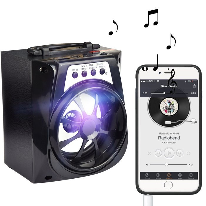 Outdoor Portable Bluetooth Speaker ,Oenbopo Home Square Stereo Music Portable Wireless Bluetooth Speaker with... N10
