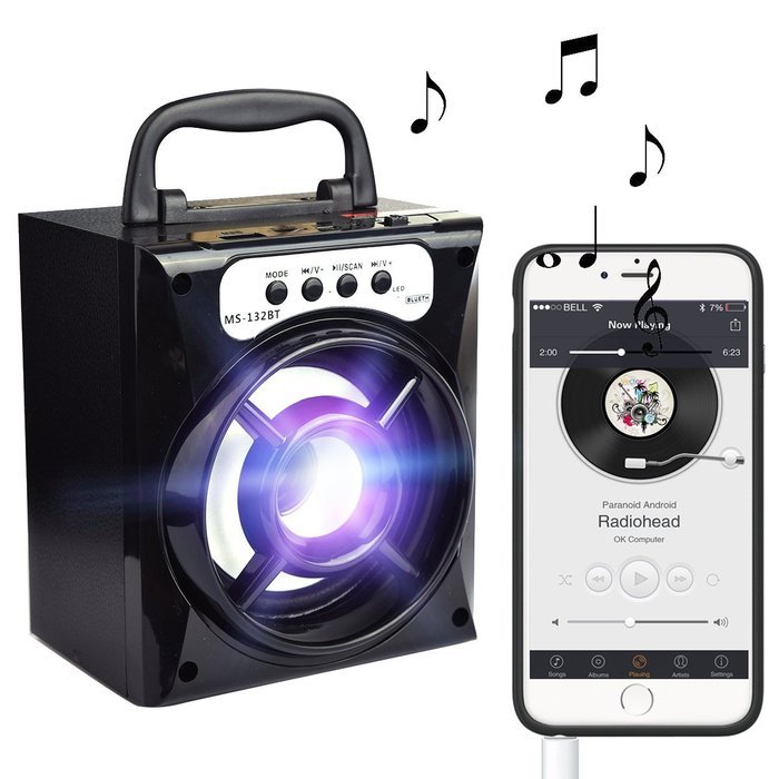 Outdoor Portable Bluetooth Speaker ,Oenbopo Home Square Stereo Music Portable Wireless Bluetooth Speaker with... N17