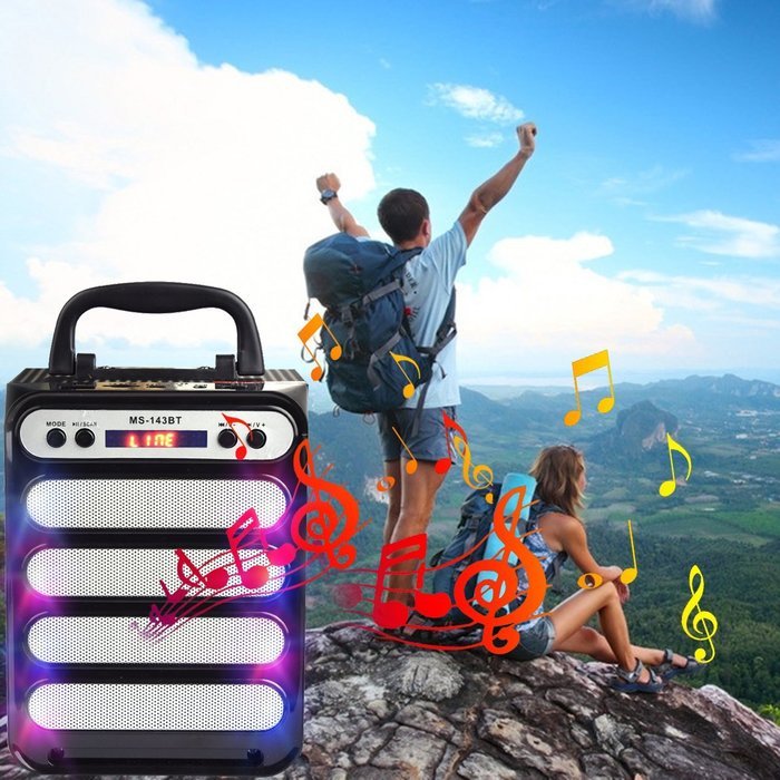 Outdoor Portable Bluetooth Speaker ,Oenbopo Home Square Stereo Music Portable Wireless Bluetooth Speaker with... N29