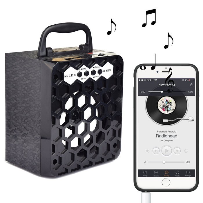Outdoor Portable Bluetooth Speaker ,Oenbopo Home Square Stereo Music Portable Wireless Bluetooth Speaker with... N32