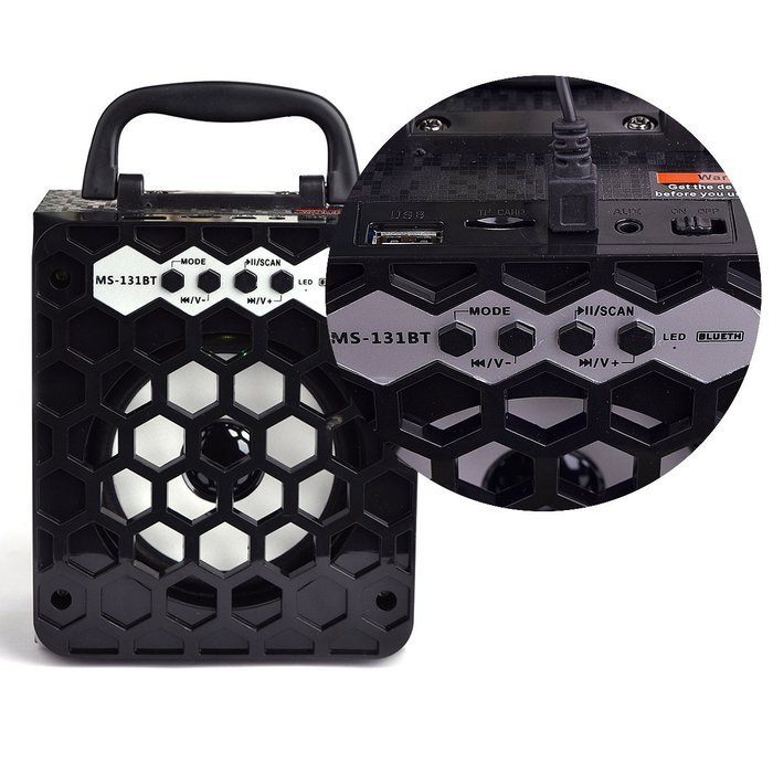 Outdoor Portable Bluetooth Speaker ,Oenbopo Home Square Stereo Music Portable Wireless Bluetooth Speaker with... N35