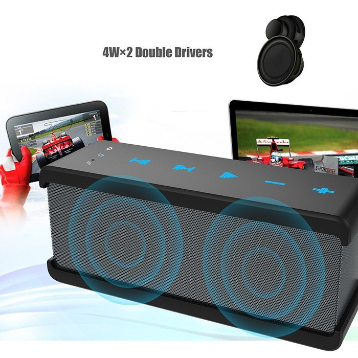 Vomercy Stereo Sound Bluetooth Speaker TF Card AUX Play N6