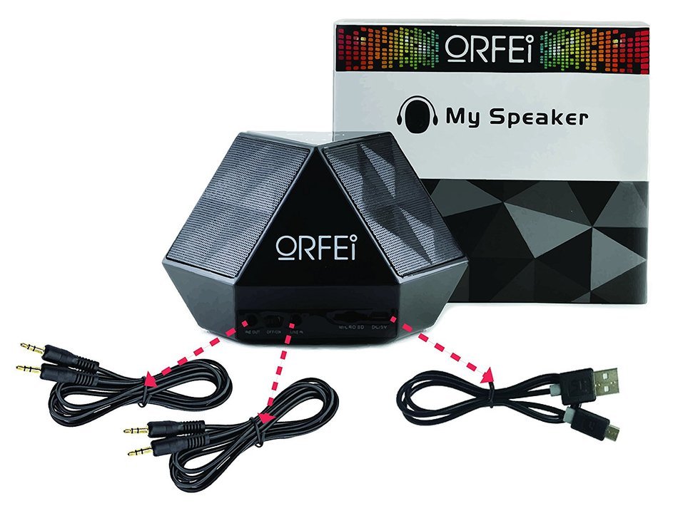 ORFEI Crystal Classic Portable Wireless Bluetooth Speaker with Long Hours Battery Life and Full, High-def Sound... N5
