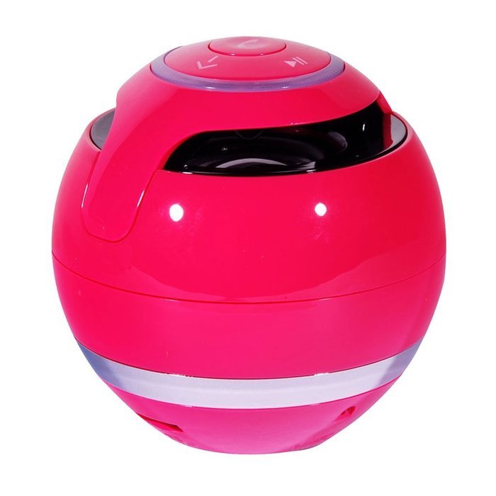 Balls lED Light Wireless Bluetooth Speaker Hands-free Call TF USB FM AUX Red