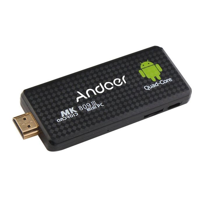 Andoer MK809III Bluetooth Android 4.4 TV Dongle Stick Mini PC Quad Core Rockchip RK3188T 2G/8G Wifi XBMC DLAN...