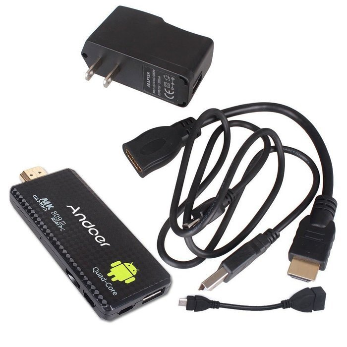 Andoer MK809III Bluetooth Android 4.4 TV Dongle Stick Mini PC Quad Core Rockchip RK3188T 2G/8G Wifi XBMC DLAN... N8