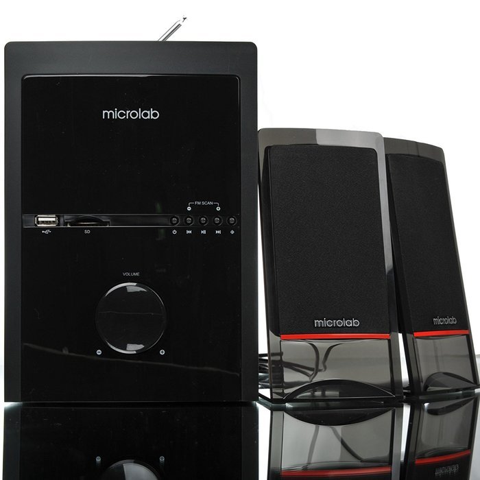 Microlab M700U Acoustic Hifi Subwoofer Speaker Home Theater Audio Amplifier Multimedia System 2.1 Super Bass Power... N5