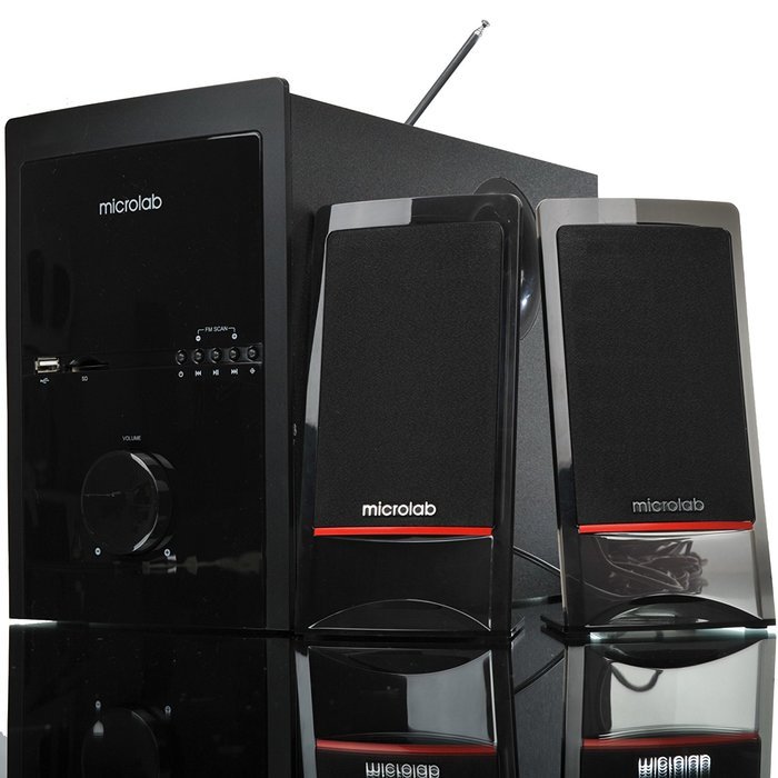 Microlab M700U Acoustic Hifi Subwoofer Speaker Home Theater Audio Amplifier Multimedia System 2.1 Super Bass Power... N6