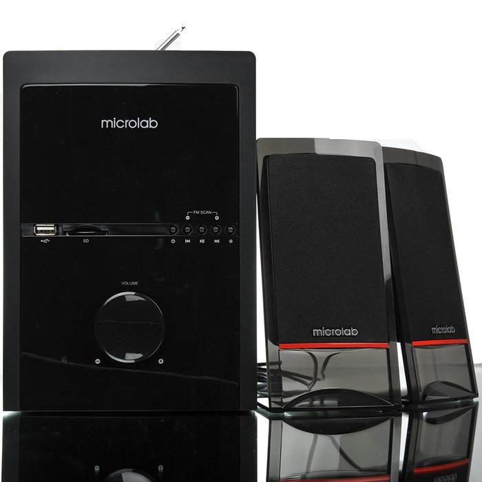 Microlab M700U Acoustic Hifi Subwoofer Speaker Home Theater Audio Amplifier Multimedia System 2.1 Super Bass Power... N7