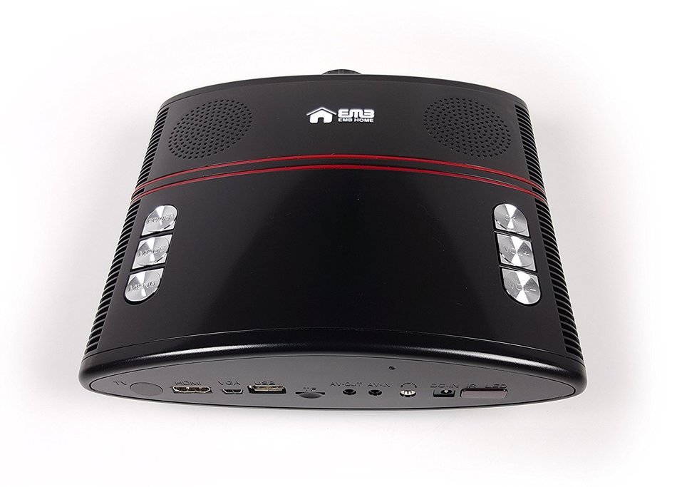 EMB Home - EBP100 - Portable HDMI LED Projector 40 ANSI Lumens w/ USB and SD Card for Home Cinema Theater / Games... N6