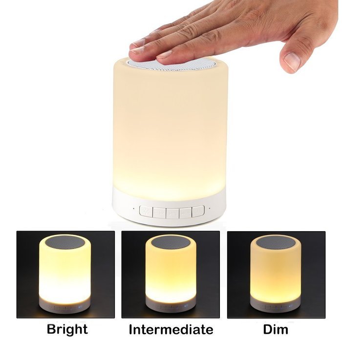LED Bluetooth Speakers,HugeTree&reg; Wireless Bluetooth Speaker with Smart Touch Lamp, Muisc Player / Hands-free Bluetooth... N2