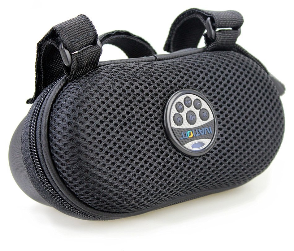 Ivation Multi-Function Bicycle Speaker With External Audio Controls -Black - Portable Travel Speaker Case, For... N2