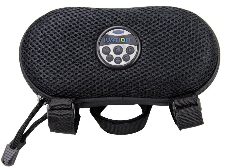Ivation Multi-Function Bicycle Speaker With External Audio Controls -Black - Portable Travel Speaker Case, For... N4