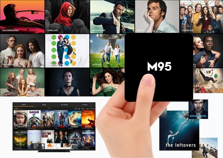 M95 Amlogic S905 DRR3 1GB Memory and 8GB Storage TV Box Quad Core Android 5.1 Wifi Module Support KODI Streaming... N4