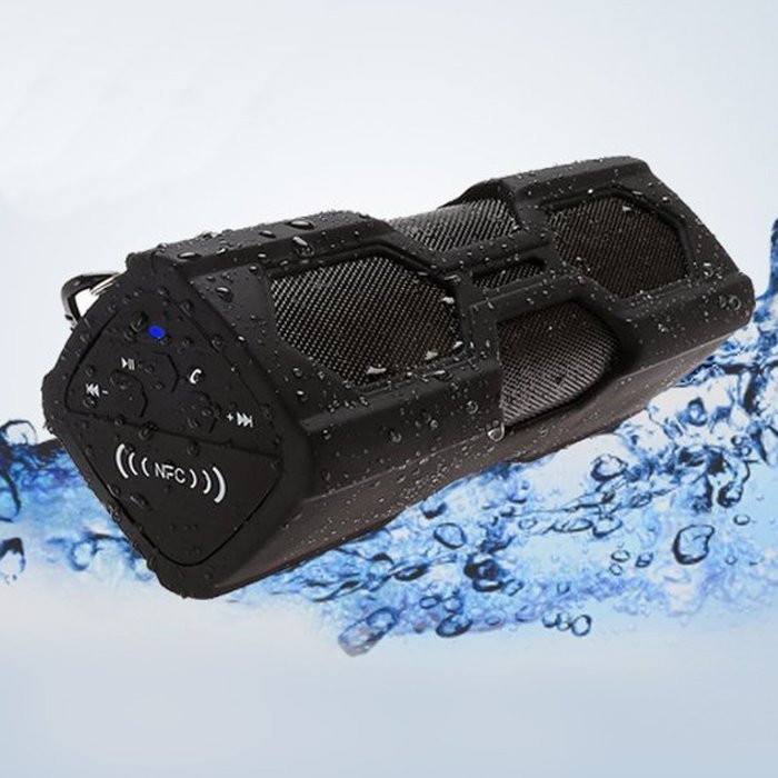 EVIZIAN ROKON2 BLACK Wireless Bluetooth Speaker Portable Music Waterproof Outdoor System With Built in POWERBANK...