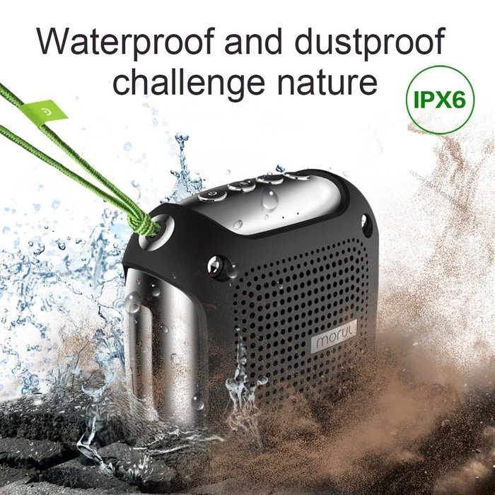 Morul H3 Waterproof Bluetooth Speaker ,Outdoor Splashproof Speaker with Enhanced Bass,Rugged Shockproof and Dustproof... N2