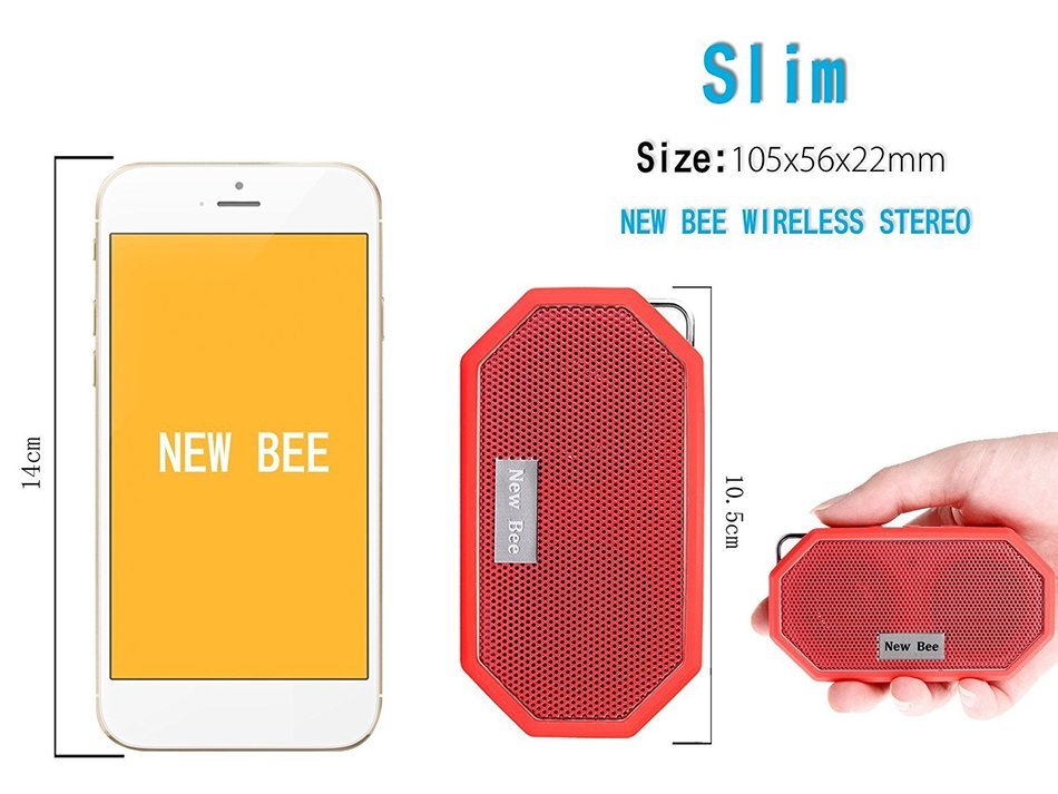 Waterproof Bluetooth Speakers, Fuleadture Portable CSR 4.0 Wireless Bluetooth IP66 Mini Outdoor & Shower Speaker... N2