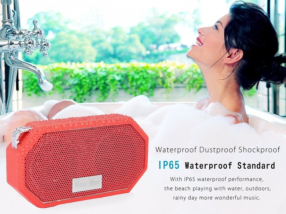 Waterproof Bluetooth Speakers, Fuleadture Portable CSR 4.0 Wireless Bluetooth IP66 Mini Outdoor & Shower Speaker... N8