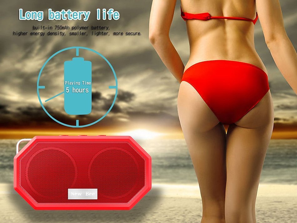 Waterproof Bluetooth Speakers, Fuleadture Portable CSR 4.0 Wireless Bluetooth IP66 Mini Outdoor & Shower Speaker... N9