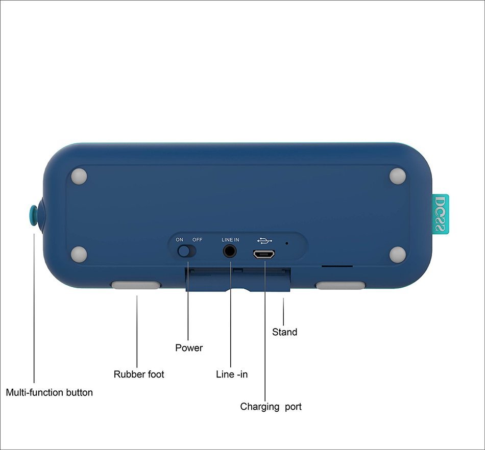 DOSS Pie Portable Bluetooth speakers,Ultra Slim Pocket-Sized Portable Wireless Stereo Speakers with Dual Drivers... N11