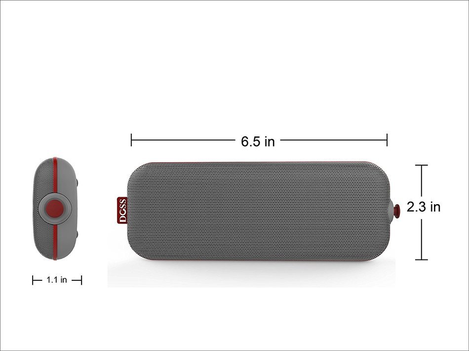 DOSS Pie Portable Bluetooth speakers,Ultra Slim Pocket-Sized Portable Wireless Stereo Speakers with Dual Drivers... N14