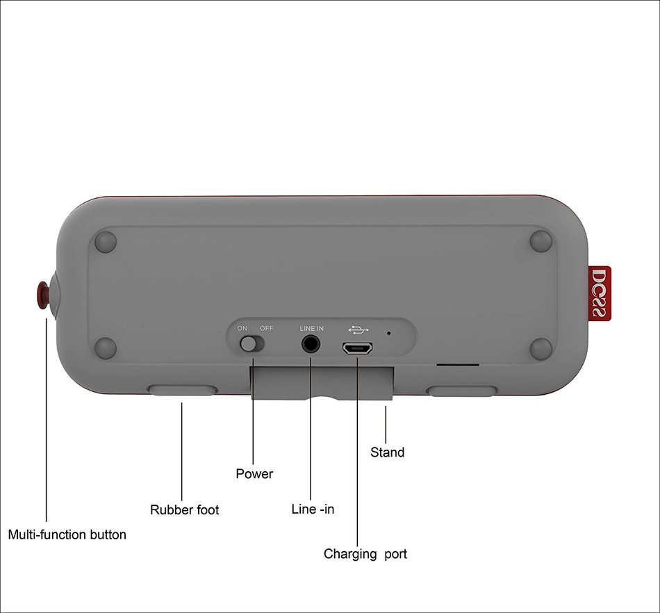 DOSS Pie Portable Bluetooth speakers,Ultra Slim Pocket-Sized Portable Wireless Stereo Speakers with Dual Drivers... N16