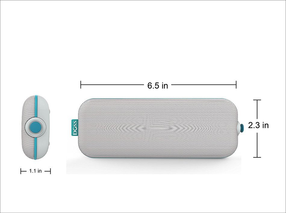 DOSS Pie Portable Bluetooth speakers,Ultra Slim Pocket-Sized Portable Wireless Stereo Speakers with Dual Drivers... N19