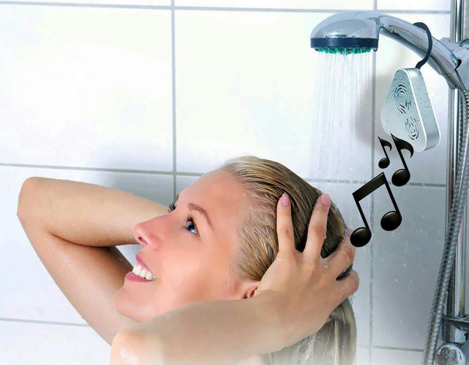 Pyle PSRB8BL Bluetooth Wireless Waterproof Shower Speaker and Hands Free Speaker-Phone (Blue) Color: Blue N2