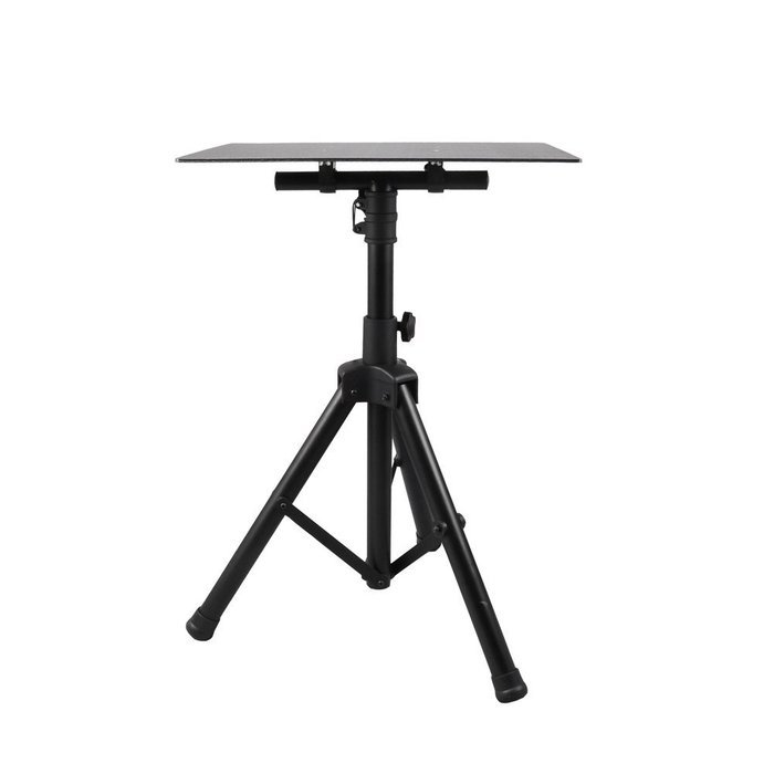 Pyle Laptop Projector Stand, Heavy Duty Tripod Height Adjustable 28" To 41" For DJ Presentations Notebook Computer N7