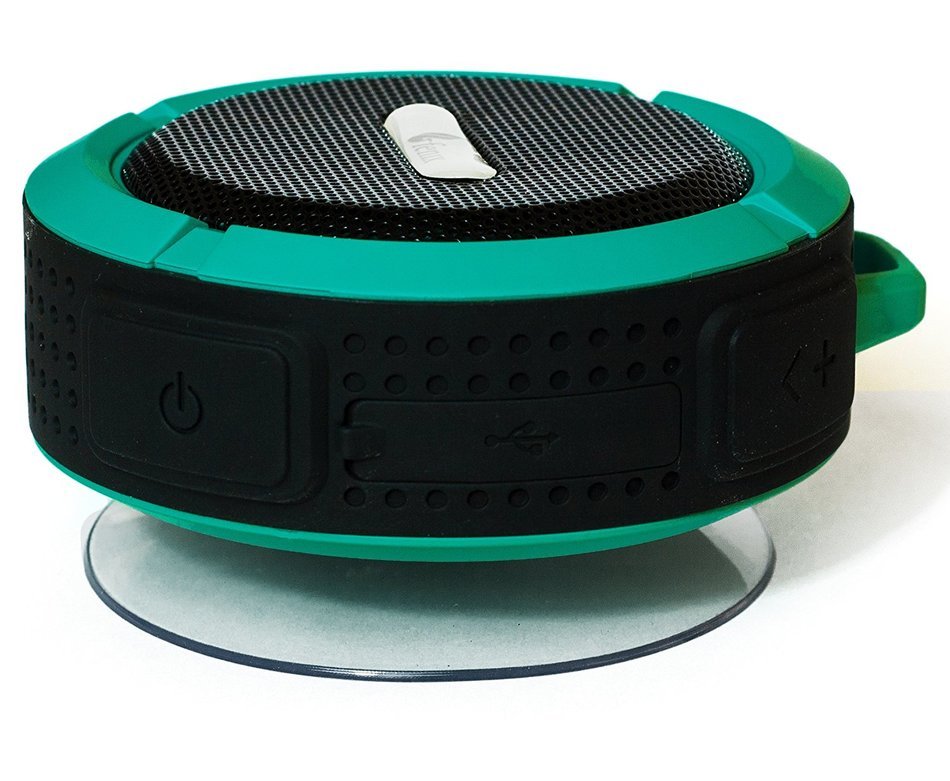 Fenix Wireless Waterproof Bluetooth 3.0 Shower / Outdoor 5W Speaker - Built in Mic with Control Buttons, Carabiner... N4