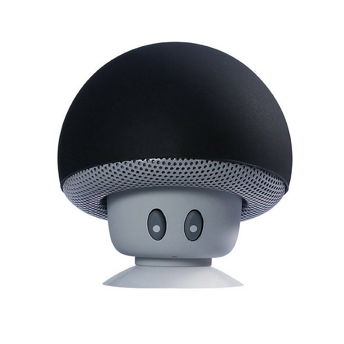 Wireless Bluetooth Mini Speaker Mushroom Waterproof Silicone Suction Handsfree Holder Music Player for iPhone...