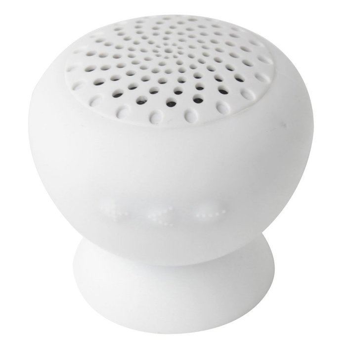 TINYPONY Waterproof Mini Mushroom Wireless Bluetooth Speaker (White)