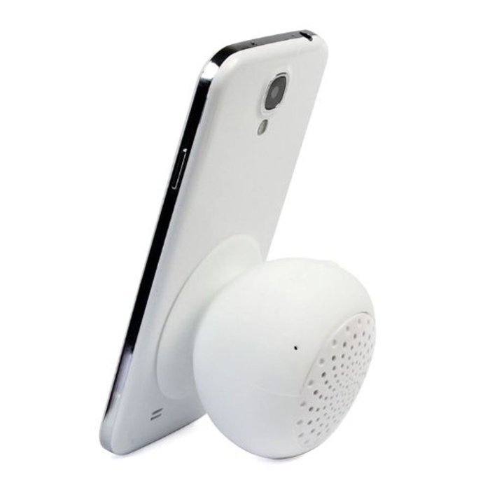 TINYPONY Waterproof Mini Mushroom Wireless Bluetooth Speaker (White) N3