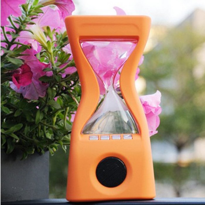 Happy Hours - Creative Hourglass Wireless Bluetooth Bass Speaker with Led Color Changing and Rechargeable Li-battery... N10