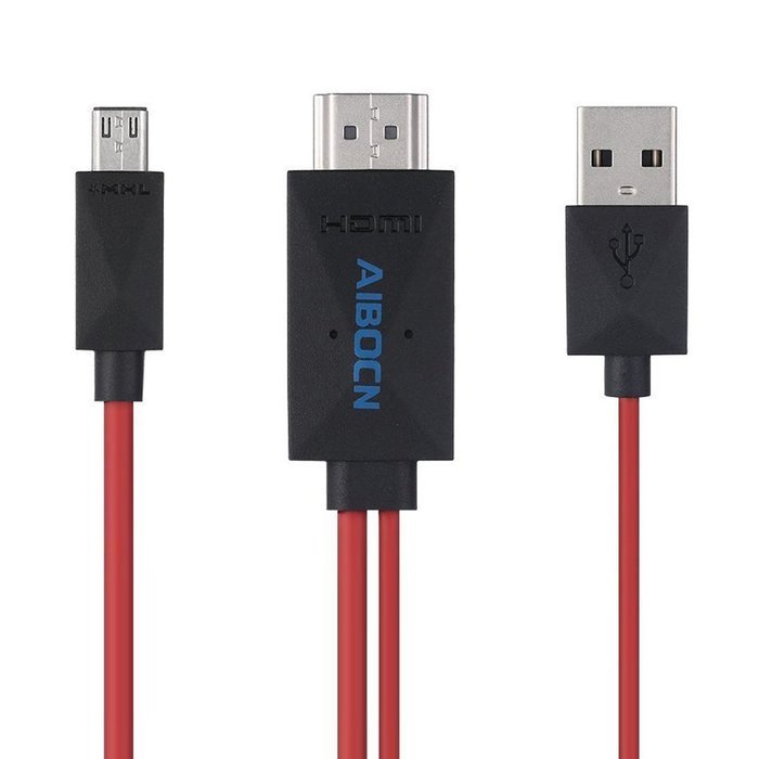 Aibocn 6.5 Feet 11 Pin Micro USB to HDMI Adapter Cable 1080P HDTV for Samsung Galaxy S5, S4, S3, Note 3, Note...