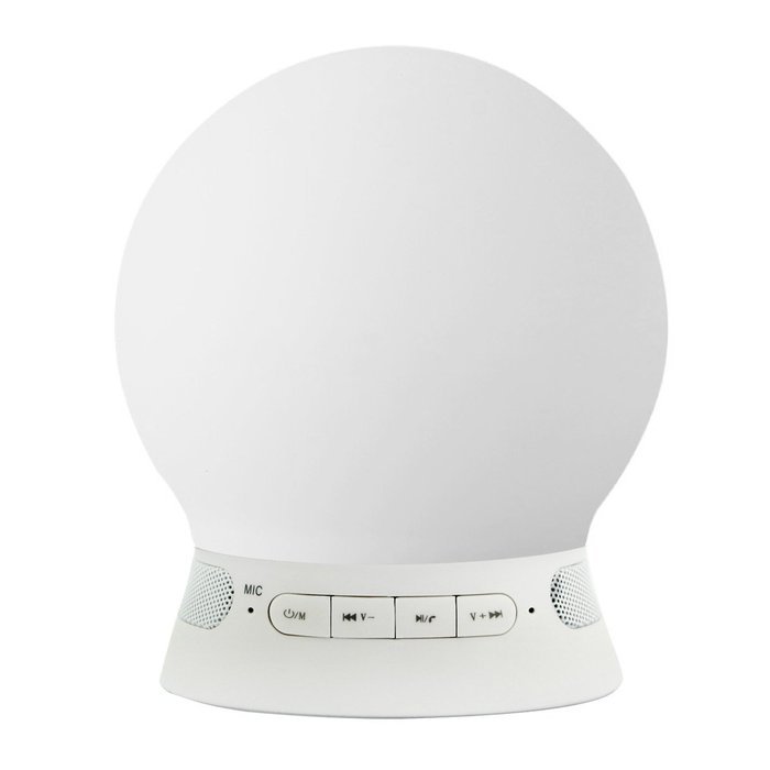 Alloet Creative Multi-function Handsfree Mini Bluetooth 4.0 Night Light App Controlled Speaker Alarm with Color...
