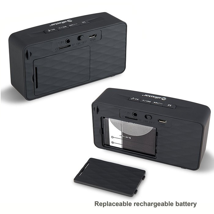 Alfastar Portable Bluetooth speaker, Modern and Stylish design with TF card and Line-in input N2