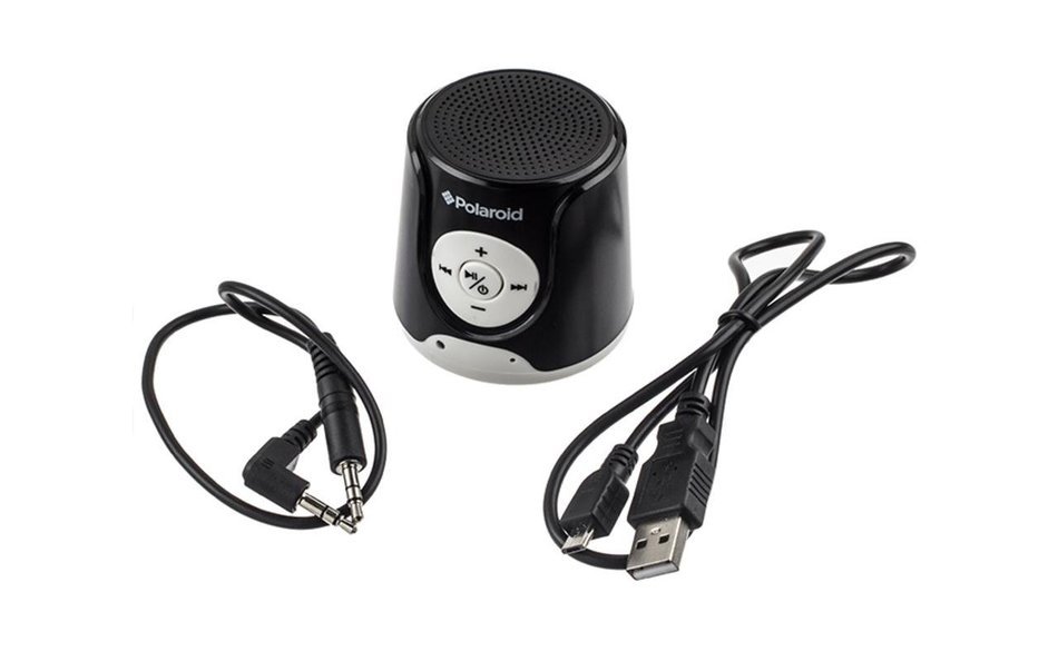 Polaroid Rechargeable Wireless Bluetooth Speaker with Mic-BLACK N4