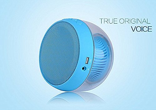Smileto Multifunctional LED 3D Wireless Bluetooth Round Speaker With Plug-in Card, Waterproof, BASS, Call Function... N2