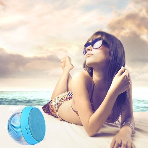 Smileto Multifunctional LED 3D Wireless Bluetooth Round Speaker With Plug-in Card, Waterproof, BASS, Call Function... N6