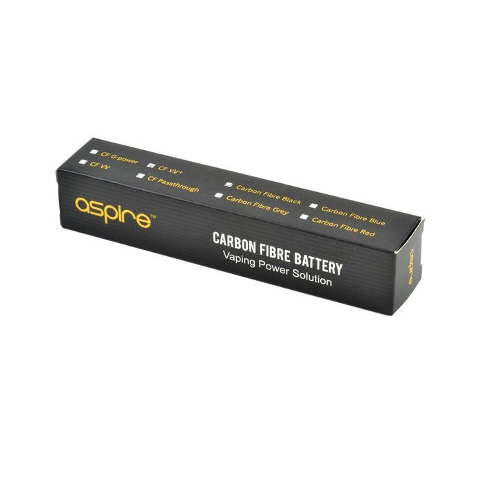 Aspire Stainless steel + Carbon fibre 1000mAh 3.7V CF battery VV+ Power Set Black N4